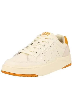 GANT FOOTWEAR Damen ELLIZY Sneaker, White/Yellow, 38 EU