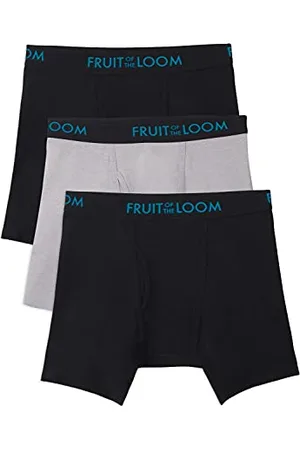 Fruit Of The Loom Herren Breathable Boxer Briefs, Moisture Wicking Underwear, Assorted Color Multipacks Retroshorts, , Small (3er Pack)
