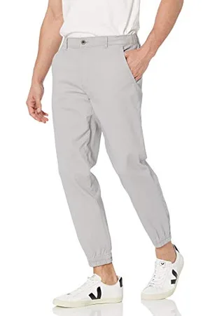 Amazon Herren Chino-Jogginghose Mit Geradem Schnitt, , S