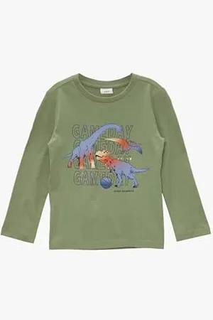 QS by s.Oliver Langarmshirt mit Print