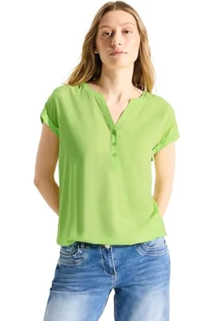 CECIL Damen B344828 Uni Viskose Bluse, , M