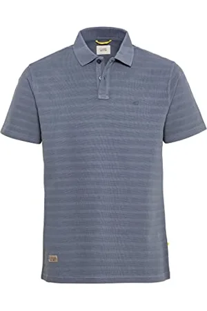 Camel Active Herren Kurzarm Poloshirt im tonalen Streifenmuster Menswear-M