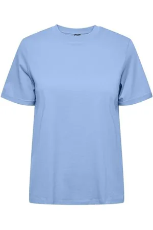 Pieces® Damen Pcria Ss Fold Up Solid Tee Noos Bc T-Shirt, , S