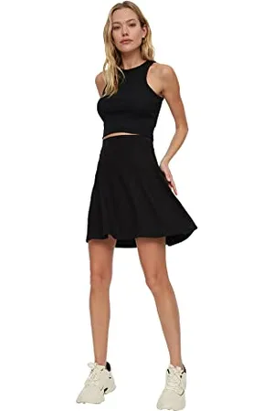 Trendyol Damen Basic Gestrickter Rock Skirt, , S EU
