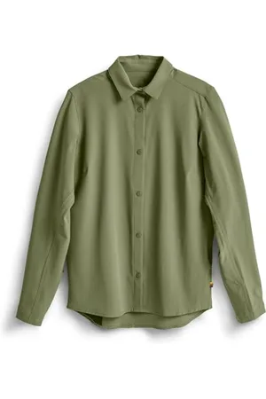 Fjällräven Damen Sun Shirt Outdoor, Green, X-Large