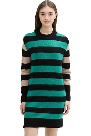 TOM TAILOR Damen Mini Strickkleid, , XL