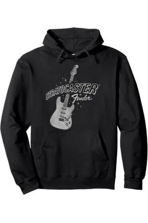 Fender Stratocaster Sparkling Guitar Vintage Poster Pullover Hoodie