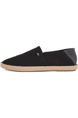 Tommy Hilfiger Herren Espadrilles Core Textile mit Logo, (Black), 44