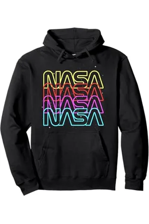 Nasa NASA Rainbow wiederholtes Wort Worm Logo Pullover Hoodie