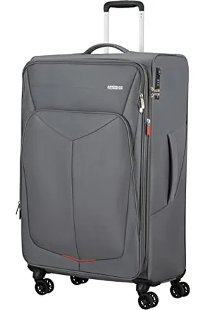 American Tourister SummerFunk - Spinner L, Expandable Suitcase, 79 cm, 109.5/119 L, Gray (Titanium Grey)