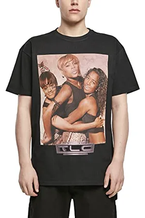 Mister Tee Unisex TLC Group Logo Oversize Tee XS Black