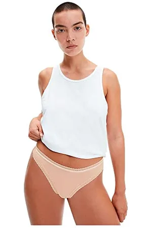 Calvin Klein Damen String Tanga, Mehrfarbig (Cedar), XXL