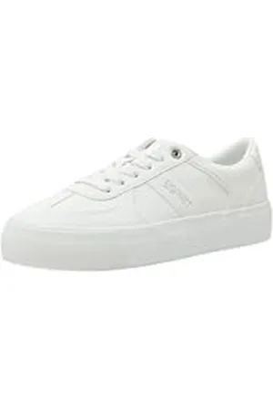 ESPRIT Modischer Damen Lace-up Sneaker, 100/White, 42 EU