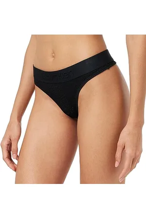 Calvin Klein Damen String Thong mit Spitzen-Details, , XL