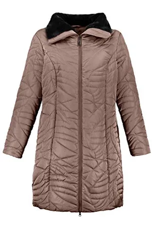 Ulla Popken Damen Steppmantel Mantel, , 42-44
