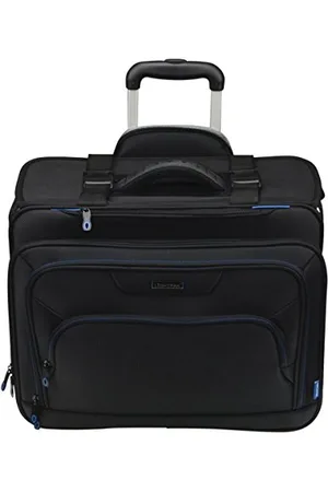 LIGHTPAK 46108 Businesstrolley Pioneer, Laptoptrolley für Notebooks, Koffer mit arretierbarem Teleskoptrolleysystem, Laptoptasche aus Polyester, Tasche mit 2 Skaterrollen, Trolley