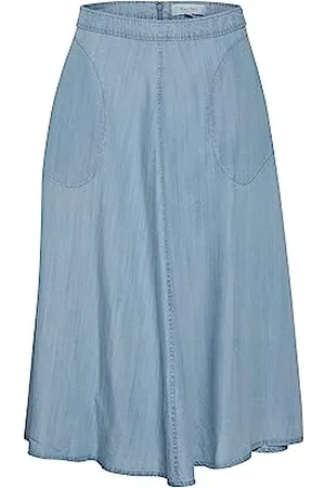 Part Two Damen, Midi-Länge, reguläre Passform, Fronttaschen, Reißverschluss, Fastening Skirt, , 36