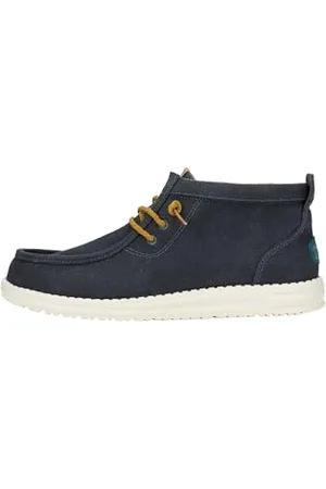 Hey dude HEYDUDE Wally Mid Waxed Canvas Herren - Slip-On Schuhe - Ankle Boots, , 47