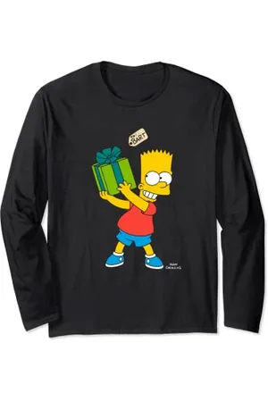 The Simpsons Bart Simpsons Present Time Holiday Langarmshirt
