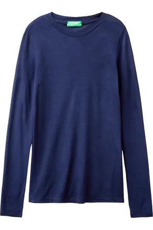 Benetton Damen T-Shirt M/L 3r0kd108h Pullover, , Large