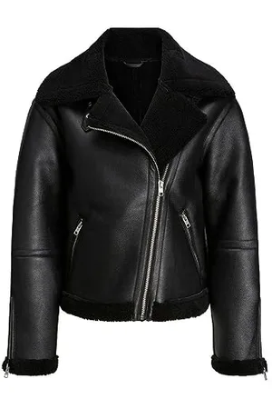 JJXX Jack&Jones Damen JXLEE Aviator Faux Shearling JKT OTW SN Jacke, Black, L