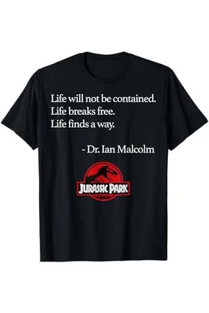Jurassic Park Life Finds A Way Quote T-Shirt