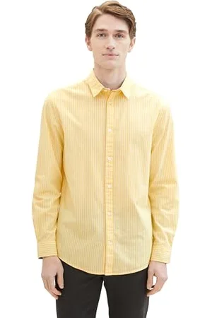 TOM TAILOR Herren Regular Fit Basic Hemd mit Streifen, , XL