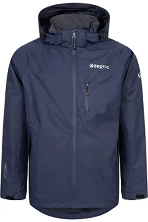 DEPROC-Active Deproc Active Herren Regenjacke Outdoorjacke mit Kapuze Atmungsaktiv Wasserdicht Wetterfest Windbreaker Übergangsjacke DURELL MEN