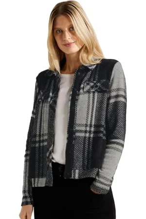 CECIL Jacquard Jacke Kariert