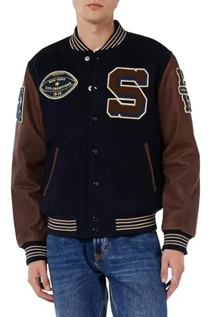 Schott NYC Herren lcteddybd2 Jacke, , XL