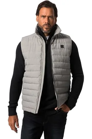 JP 1880 Herren Steppweste, Outdoor, Stehkragen, Zipper Weste, , 5XL Größen