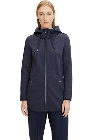 TOM TAILOR Damen Fleecejacke mit Kapuze , S