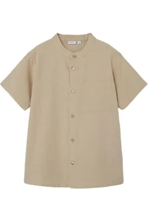 NAME IT Jungen NKMFAHER SS Shirt F NOOS Kurzarmhemd, , 122/128 cm