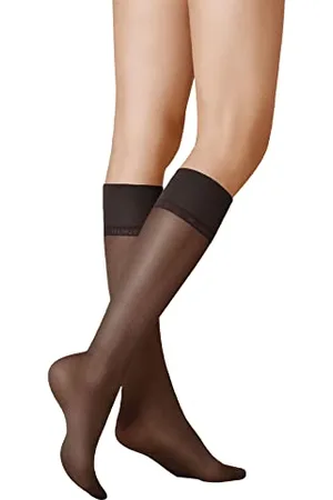 Kunert Damen Kniestrümpfe Satin Look 20 transparenter Glanz 20 DEN 39/42