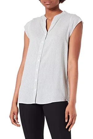 Timezone Damen Striped Shotsleeve Blouse Bluse, , XXL