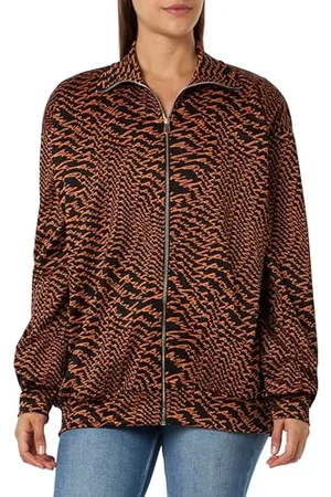 Pinko Damen Zonzoli Zippato Interlock Jacquard Logo Fluid Jacke, , XS