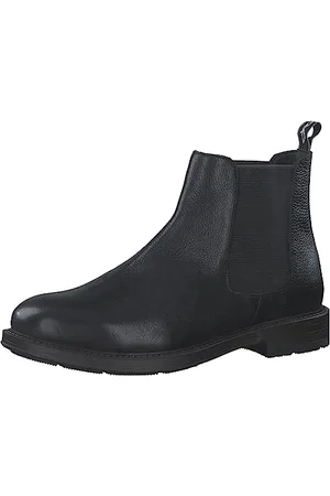 Marco Tozzi By Guido Maria Kretschmer Herren Chelsea Boots aus Leder Elegant, (Black), 42