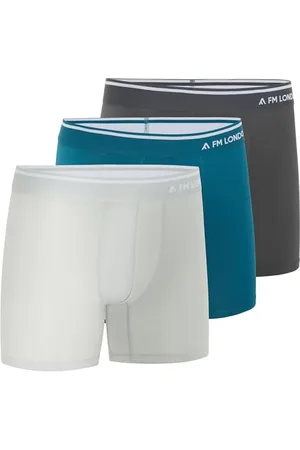 FM London 3er-Pack Micromodal Herren-Boxershorts – weiche Anti-Scheuer-Boxershorts mit Beutel – für Sport und Alltag geeignet