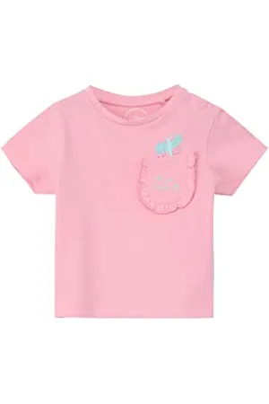 QS by s.Oliver Junior Baby Girls 2130613 T-Shirt, Kurzarm, PINK, 74