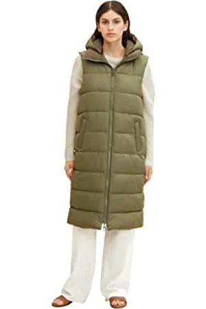 TOM TAILOR Damen Wende Steppweste mit Kapuze 1032476, , XL
