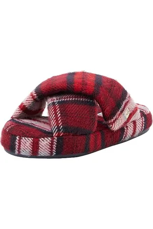Tommy Hilfiger TARTAN CHECK HOME SLIPPER Hausschuhe Damen, Rot (Tartan Check), 37/38 EU