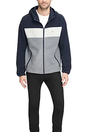 Tommy Hilfiger Herren Polarfleecejacke mit Kapuze Fleecejacke, , XXL