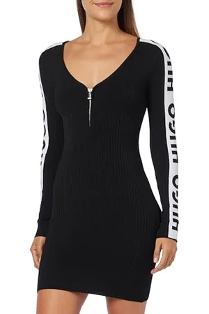 HUGO BOSS Damen Shalany Knitted Dress, , M EU