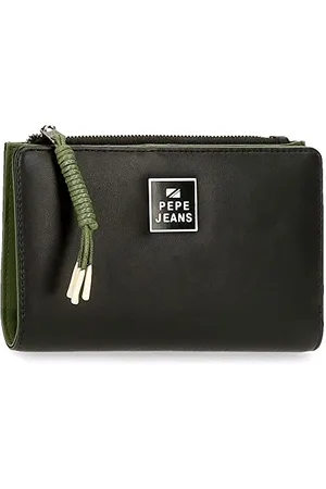 Pepe Jeans Bea Geldbörse mit schwarzem Kartenhalter 17x10x2 cm Kunstleder