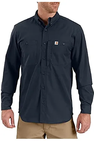 Carhartt Herren, Rugged Professional™-Serie Lockeres, langärmliges Canvas-Arbeitshemd, , XL