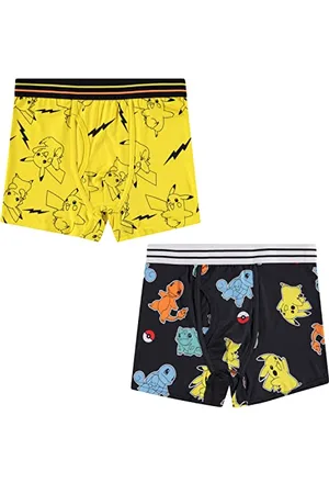 Pokemon Pokemon Pikachu Herren Boxershorts – Gotta Catch Em All Ash Pikachu Charizard Herren 2er-Pack Boxershorts Unterwäsche, , X-Large