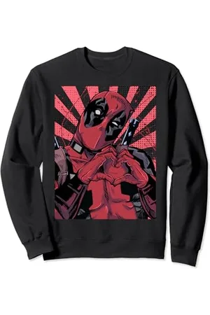 Marvel Deadpool Closed Hand Heart Sweatshirt