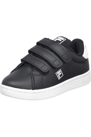Fila Crosscourt 2 NT Velcro Kids Sneaker, Black-White, 33 EU
