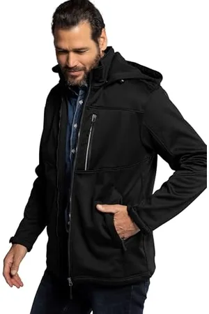 JP 1880 Herren Softshelljacke, Vollfunktion Shell-Jacke, , 4XL EU