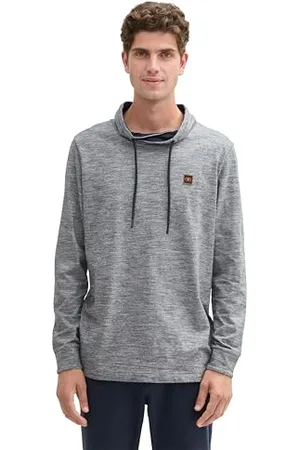 TOM TAILOR Herren Longsleeve mit hohem Kragen, , XL